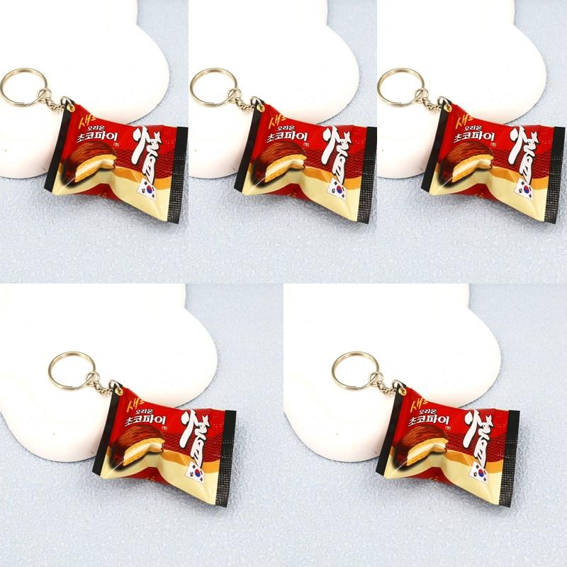 Simulation Instant Noodles Keychain Backpack Turkey Noodle Hanging Pendant Small Ramen Keychains Keyring For Kids