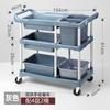 yjq thickened dining cart hotel trolley mobile hotel commercial hand push trolley
