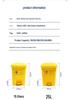 Yellow 40L Foot-Operated Medical Waste Bin with Lid for Hospitals and Clinics
