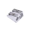 Metal Stationery Office Sharpener Pencil Sharpener Pens Cutter Tool Double Hole Pencil Sharpener