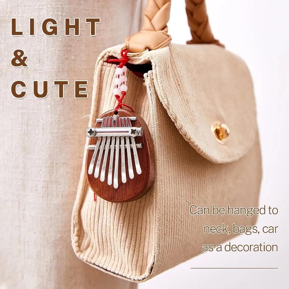 Gifts Music Boxs 8 Kesy Mini Wooden Kalimba Finger Thumb Piano Gift Musical Intruments Totoro Mini Color Bar Homes Accessories