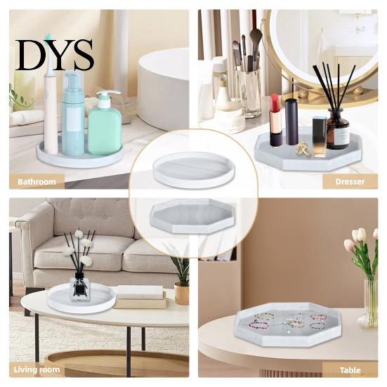 Men Personal Organizer Tray Silicone for Bathroom Kitchen Decorative Counter Soap Perfume Jewelry Countertop Keys Waterproof Non-Slip Dish Holder
