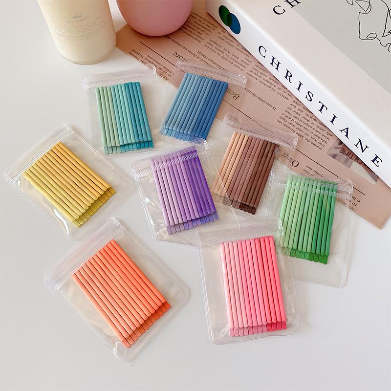 12Pcs/Set Candy Color Hairpins for Women Lady Bobby Pins Invisible Wave Curly Bride Disposable Hairgrip Barrette Hair Clips