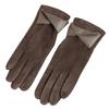 Women's Sueded Gloves with Fleece Lining for Warmth and Stylish Fashionable Bowknot Cuffs Hand Gloves for Daily Use