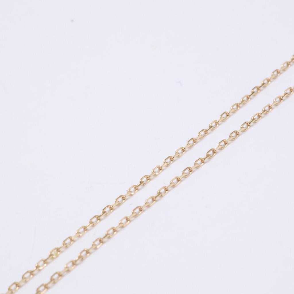 MOTHERHOUSE Ruby Rabbit Pendant Top, Standing Rabbit Pendant Top, K10 Chain Necklace, Total of 3 Pieces Necklace Yellow GoldUsed