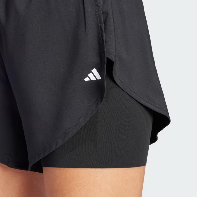 Adidas Designed For Training 2-In-1 Shorts Women Shorts Black IQ2655