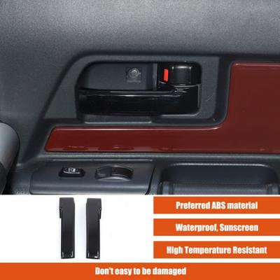 Glossy Piano Black Inner Door Handle Cover Trim For Toyota FJ Cruiser 2007-