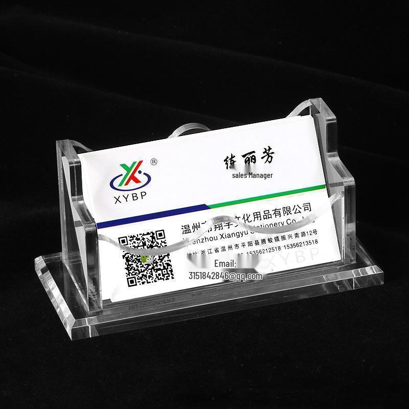 Acrylic Business Card Holder Multi-layer Storage Box - Desktop Stand