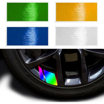 Colorfast Araba Trim Etiket Güzel Anti-solmaya Oto Moto Tekerlek Göbeği Yansıtıcı Çıkartmaları SUV Parçaları 6 Adet Modifiye