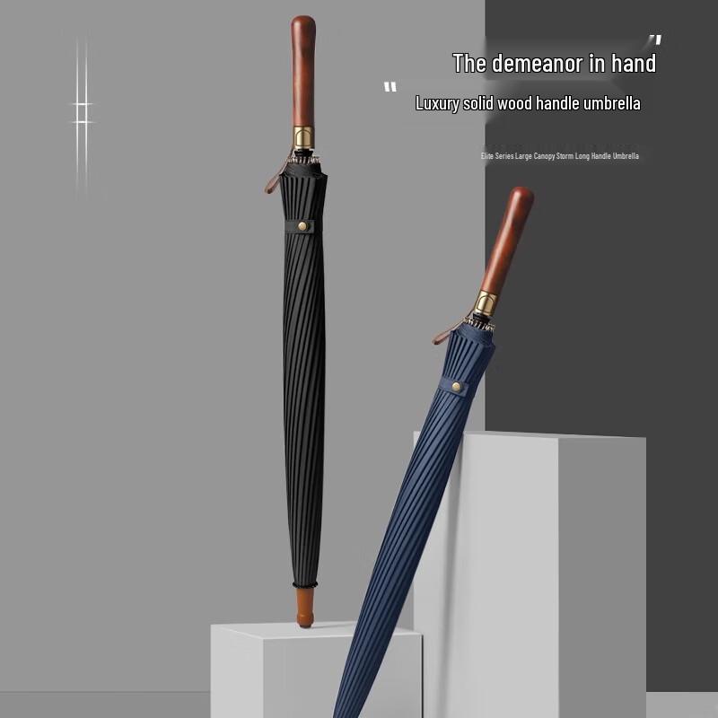 MAYDU 24-Rib Windproof Long Handle Business Umbrella