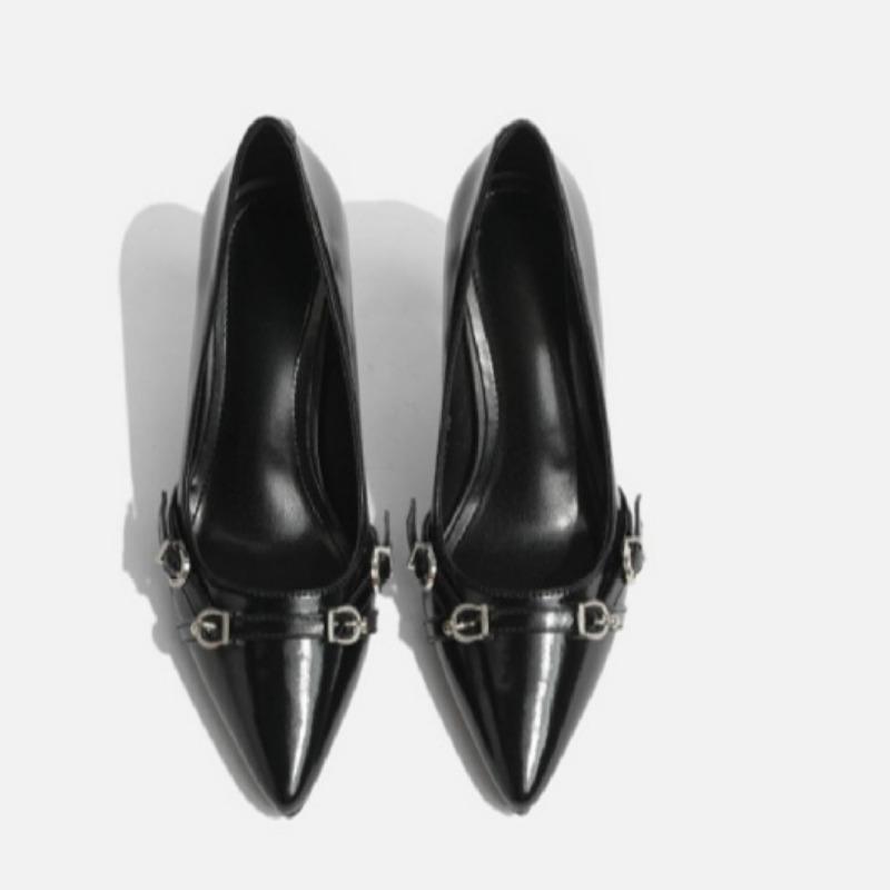 Pantofi de navetă, Stil matur ușor, Tocuri înalte pentru guler alb, Temperament, Pantofi de lucru cu gură joasă