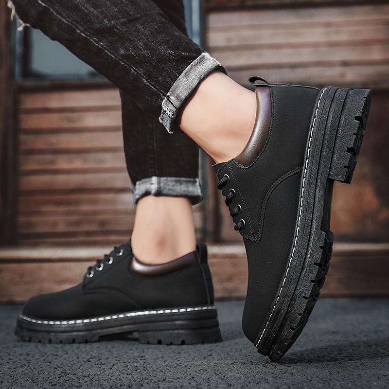 Men's Boots Yellow Boots Four Season Anti Slip Soft Sole Comfort Outdoor Boots Fashion Casual Boots Youth Low Top Boots Men Shoe