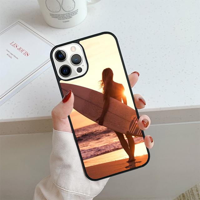 Summer beach surfboard surfing Phone Case For iPhone 17 Air 14 15 16 16e 13 12 Max Cover For iPhone 17 Air 14 11 Pro Max Plus