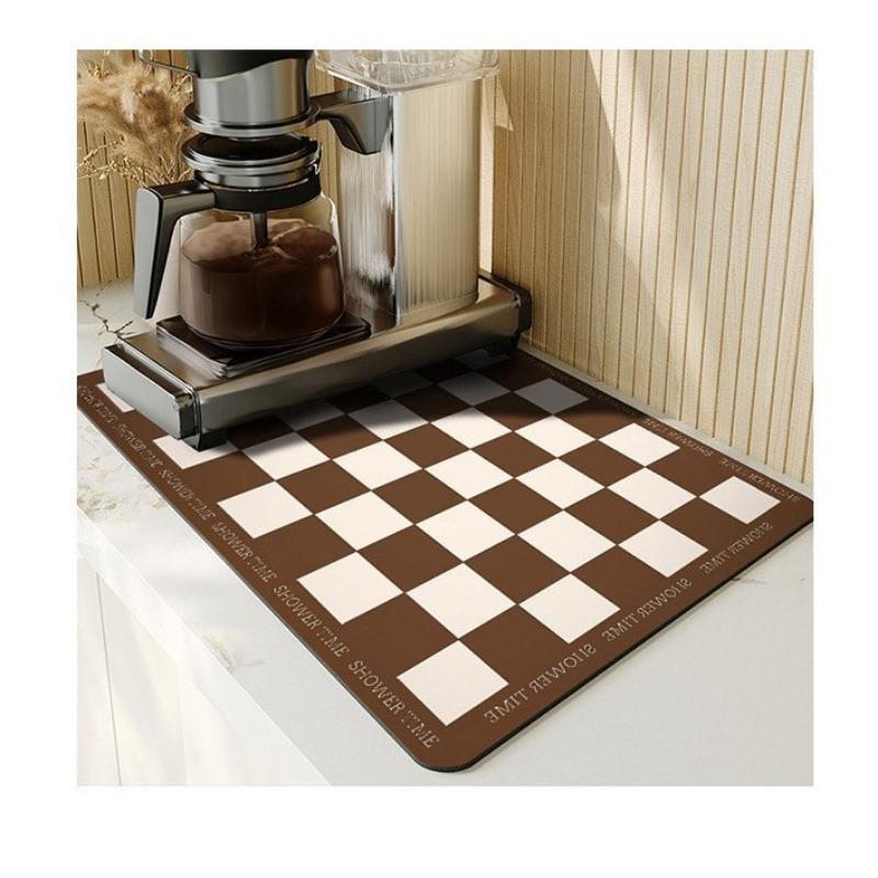 Große Küche Super Saugfähige Matte Kaffee Teller Abtropfmatte Trocknen Matte Schnell Trocknend Badezimmer Abfluss Pad Küche Wasserhahn Tischset