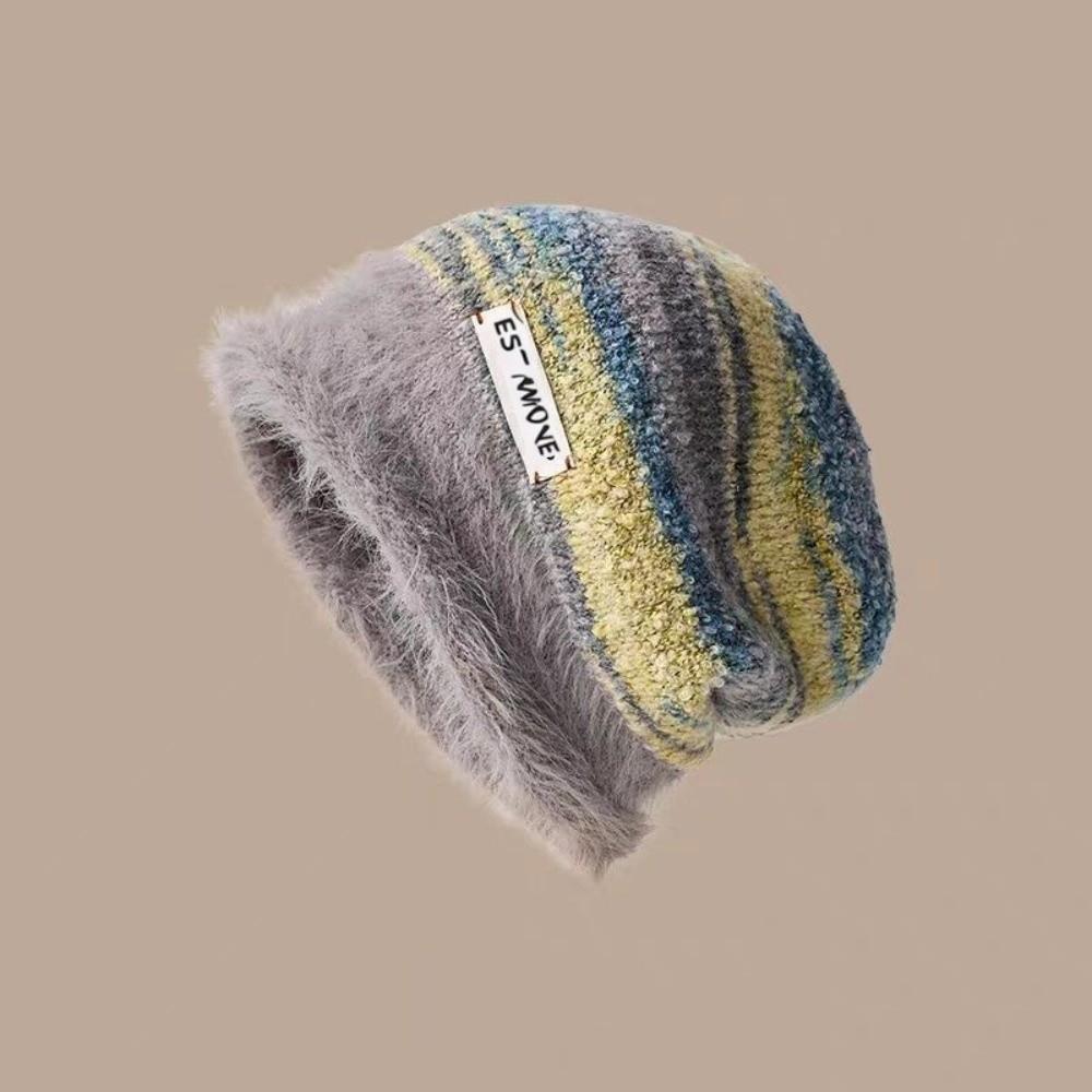 Windproof Knitted Hat Cold Proof Ear Protection Hat New Pullover Cap  Autumn Winter