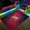 Charlton Athletic FC Design Crystal Velvet Carpet Cozy Non?Slip Printed Rug For Bedroom Living Room Entrance