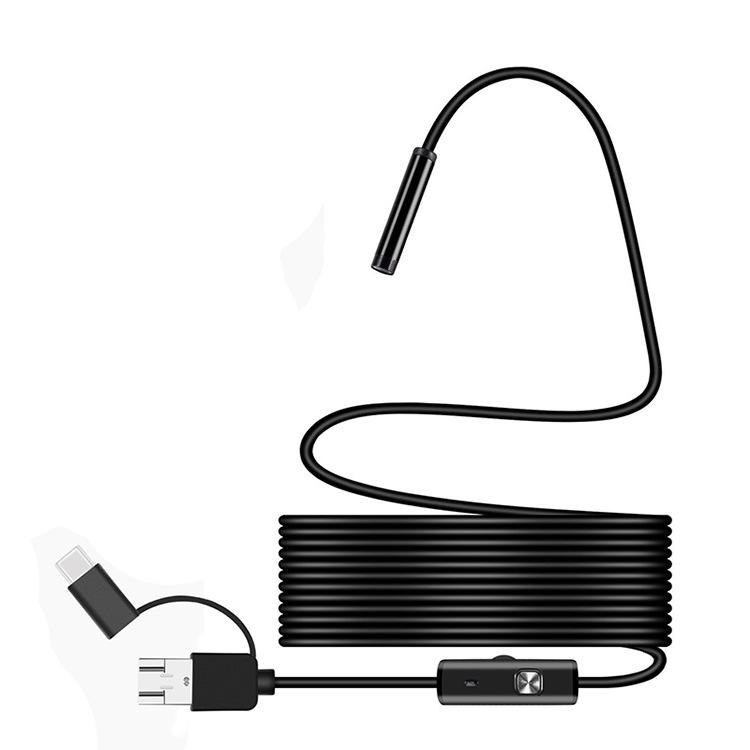 Factory direct supply 7mm three in one type C endoscope industrial pipe endoscope 1 10m line length can be customized 3