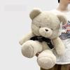 Cute Large Teddy Bear Plush Toy Soft Fluffy Stuffed Animal With Bowknot Big Hugging Pillow For Kids Valentine Birthday Gift