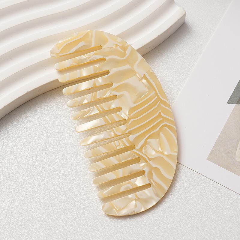 Cross Border New Retro Acetic Acid Comb Small Wide Tooth Hair Korean Exquisite Portable Wholesale Women