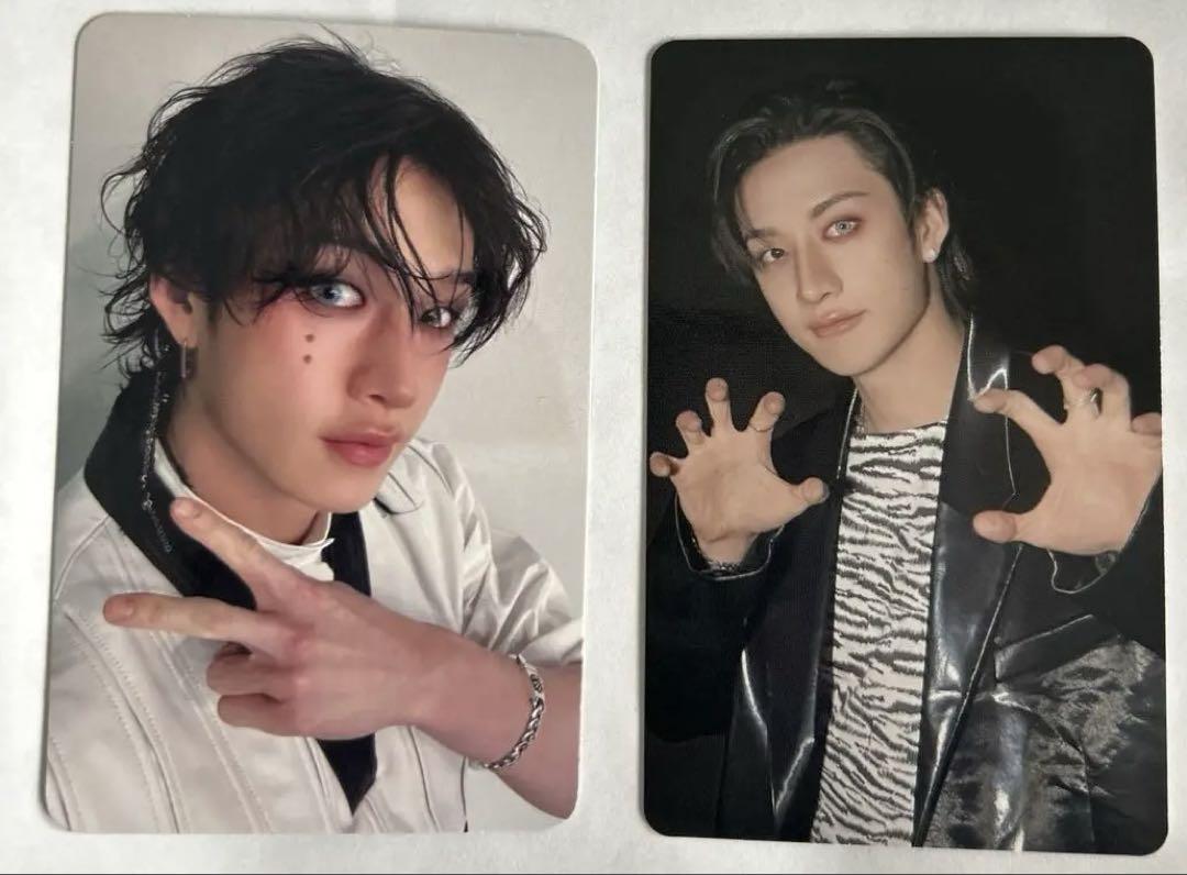 

[USED] Bang Chan KARMA double-sided trading card & 2 HMV bonus trading cards