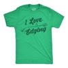 I Love Edging T-Shirt, Funny Dad Gift, Weed Wacker Tee