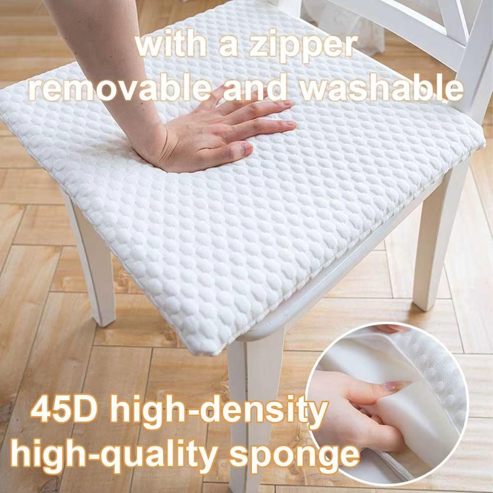 Slow Rebound Ice Bean Cool Chair Cushion 45D Sponge Ergonomic Support Cushion  Student