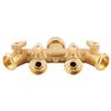 Brass Garden 4 Way Hose Splitter Hose Adapter Ball Valve Water Faucet Valve Connector