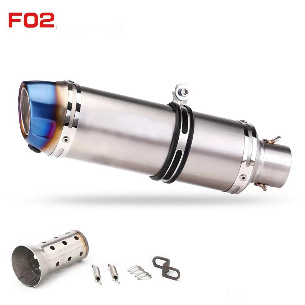 51mm Motorcycle Exhaust Muffler Pipe Escape Moto With DB Killer for Z1000 Z900 GSR600 FZ6N R1 R6 R3