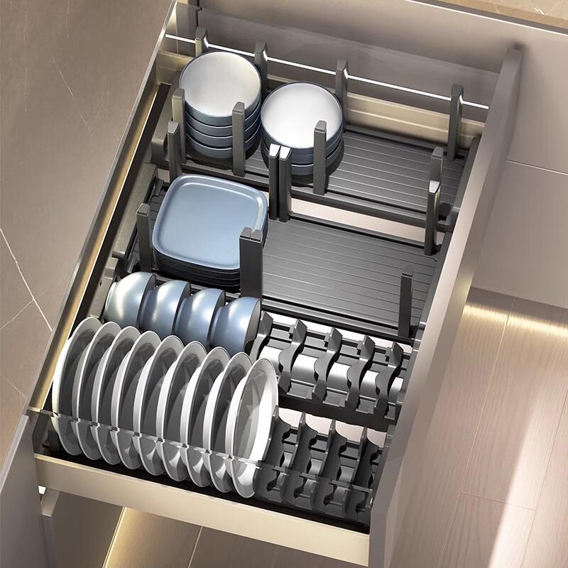 

Скандинавская складная полка для хранения посуды на кухню