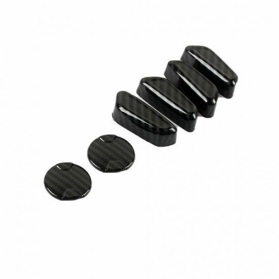 Seat Adjustment Button Switch Trim For Ford Explorer - ABS Carbon Fiber