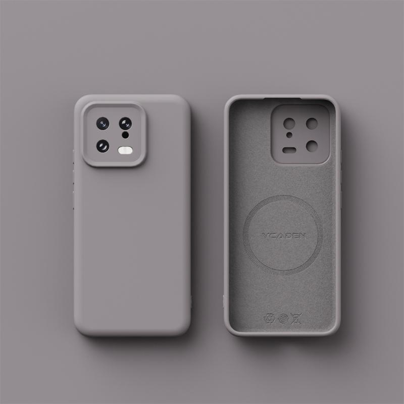 Xiaomi 13 12 Pro 12x 12s İçin Kablosuz Şarj Magsafe Yumuşak Sıvı Silikon Telefon Kılıfı Manyetik İnce Cilt Koruma Kapağı