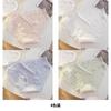 Mid Waist Ice Silk Women's Underwear, Pure Cotton Crotch Lace Seamless Breathable and Comfortable Triangular Shorts for Girls