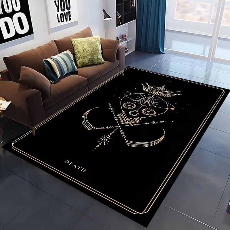 15 Size Tarot Printed Carpet for Living Room Home Decor Large Area Rug Bedroom Floor Rug Non-slip Easy Washable Mat  Floor Mats