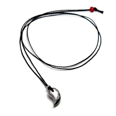 Gibeon Magatama Anhänger Weltraum Karen Naturkraft Kleiner Choker, Meteorit, Silber, Stein, Stein,