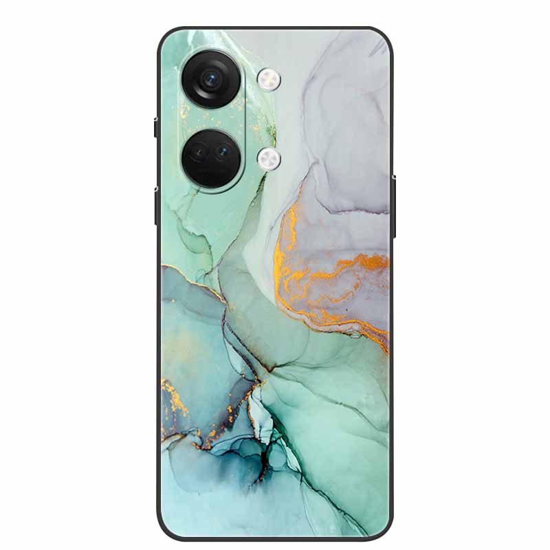 For One Plus Nord3 5G Case Silicone Painted Soft Protective Covers for OnePlus Nord 3 5G Phone Cases 1+ Nord3 TPU Coques Marble