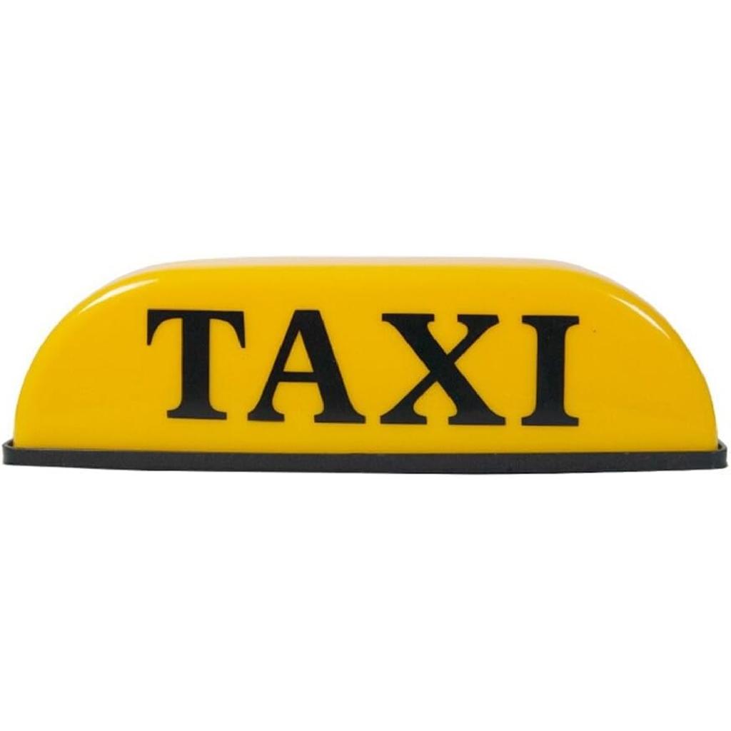 Taxi Sign Cab Lights Magnetic Car Roof Taxi Top Sign Indicator Lights Lamp Topper Car Light 12V Automotive Car Top Light Waterproof & 25cm Power