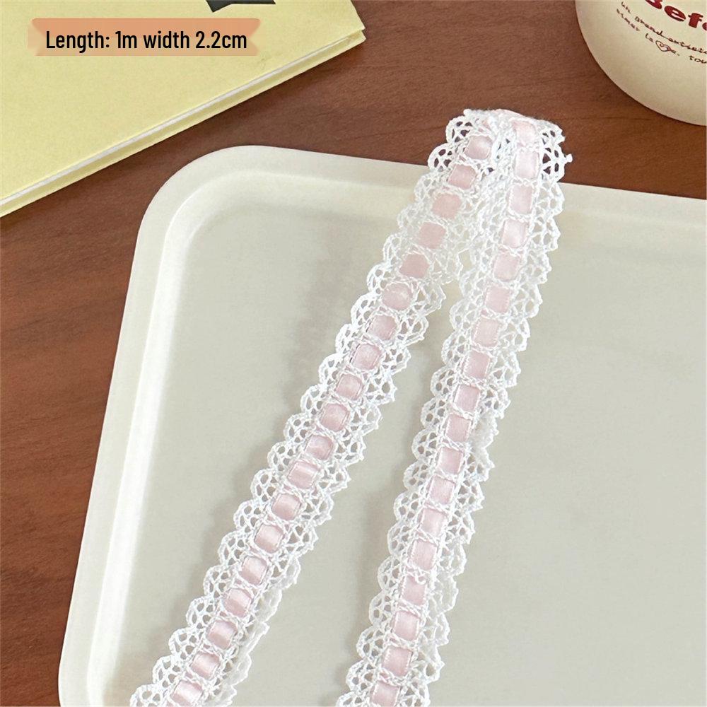 Kit Portacarte Fatto a Mano Cuore Girly: Accessori DIY in Pizzo, Tessuto e Fiocchi