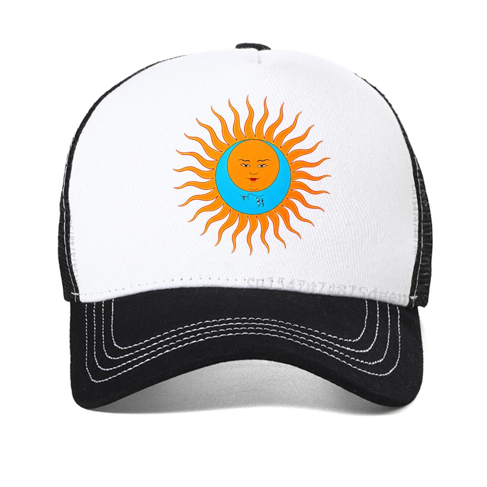 Crimson King Sun & Moon Graphic Print Baseball Cap Outdoor King Crimson Larks Tongues Cap Summer Mesh Adjustable Snapback Hats