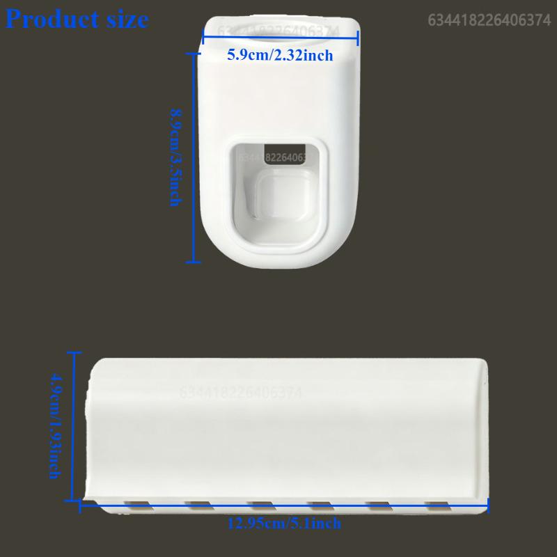 Xiaomi Toothbrush Storage Rack and Toothpaste Dispenser, Easy To Install, Bathroom Wall Mounted Storage Rack