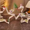 Set of Layered Wooden Star Ornaments for Home Decoration Designed to Add Seasonal Festive Touch and Enhance Interior Style