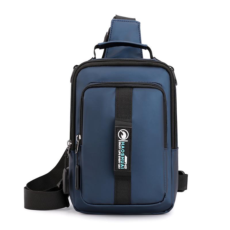 Multifunctional Men's Breast Bag Fashion Casual Shoulder Crossbody Bag Outdoor Travel Bag