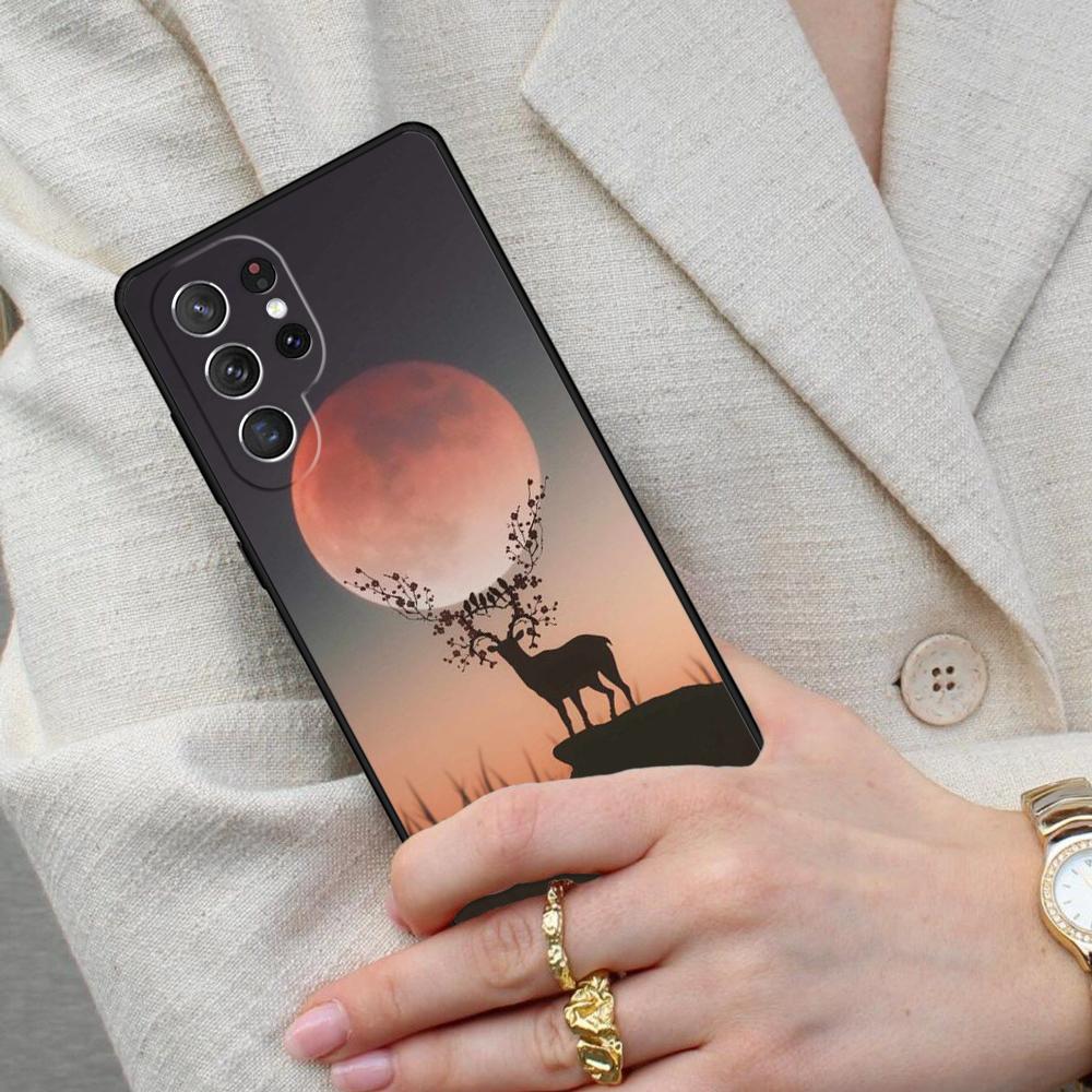Animal Deer Art Cell Phone Case for Samsung Galaxy S26 Ultra S25 S24 S23 S22 S21 S20 Note10 Cover