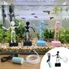 Glow In Dark Fish Tank Dance Skull Bubbler 3D Printed Water Wiggling Skeleton Decor Gag Gift