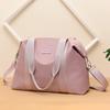 Nylon Zipper Shoulder Bag  Travel Handbag  Solid Versatile  Casual  Soft  Simple  Commuting  Fitness