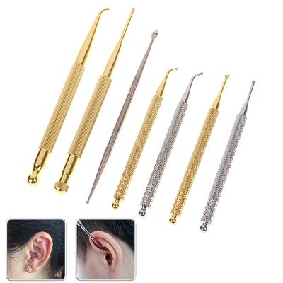 1 Unidad Sonda de Puntos de Acupuntura Acero Inoxidable Pluma de Puntos Auriculares Belleza Zona Refleja del Oído Aguja de Masaje Detección Cuidado de la Salud