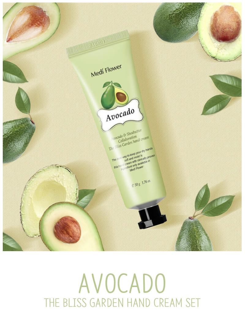 MEDI FLOWER The Bliss Garden Hand Cream 5-Piece Set + Gift Bag (250g)