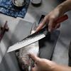 9.5 Inch Forged Kiritsuke Kitchen Knife Hammer Blade Stainless Steel Chef Knife Meat Fish Sashimi Salmon Sushi Knives