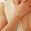 Ying Tai Retro Queen Head 18K Gold-Plated Stainless Steel Bracelet for Women