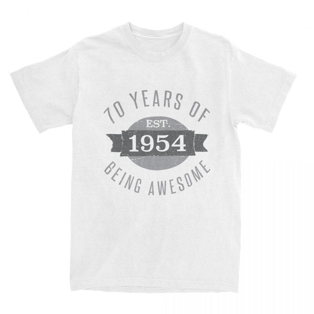 70 Aged 70th Birthday Est Born In 1954 for Men Women T Shirt Present for 70 Stuff Funny Tees T-Shirt Cotton Summer Clothes
