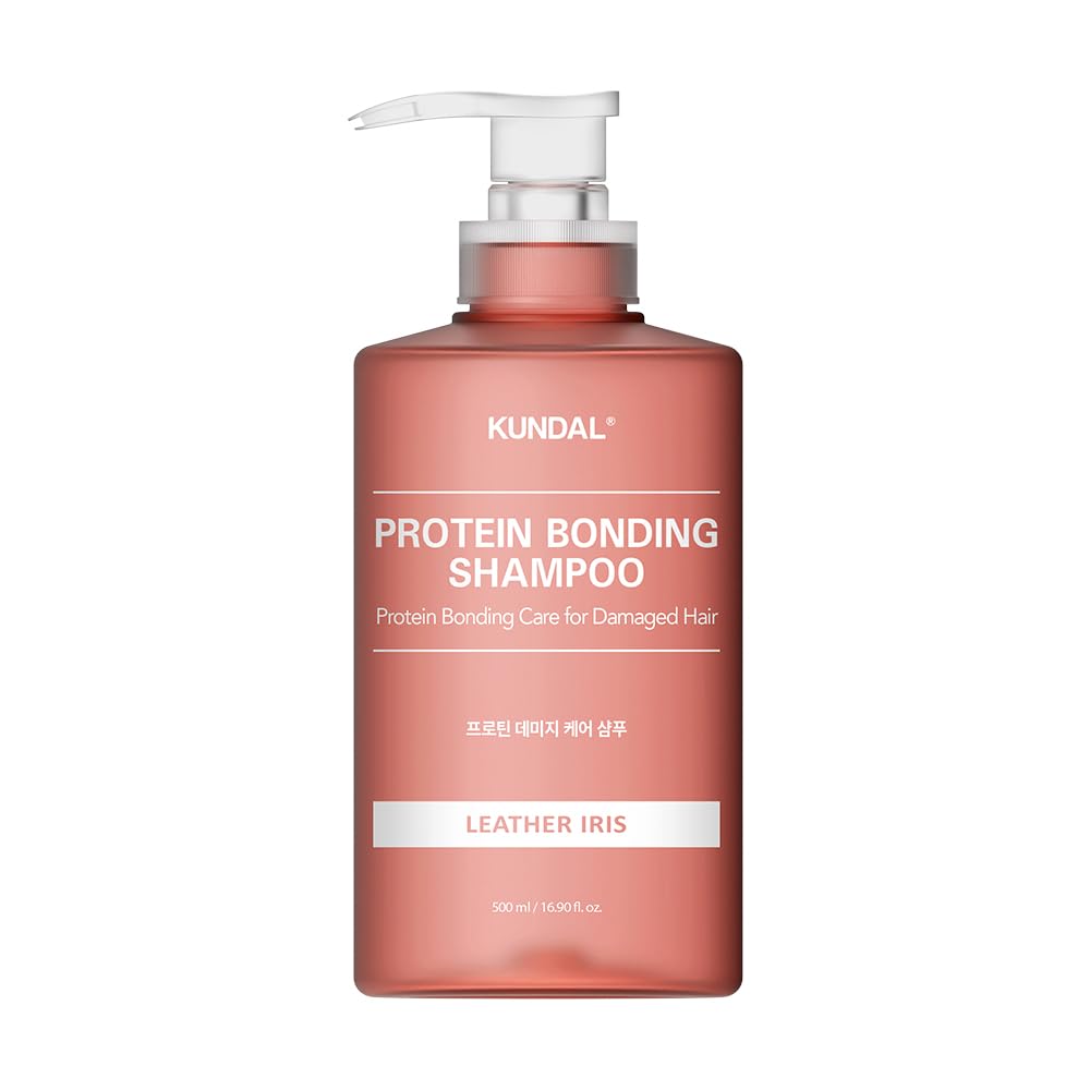 KUNDAL Damage Care Shampoo 500ml (Bottle) #LeatherIris #Protein #DamagedHair #SplitEndsCare #Moisturizing #FragranceShampoo